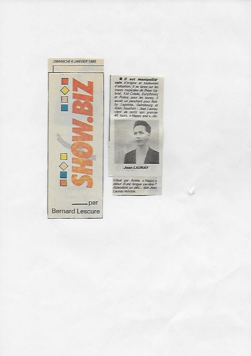 Dépêche du Midi 6 Janvier 1985