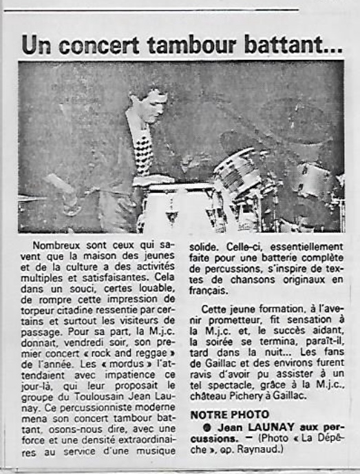 Tambour Battant 1985